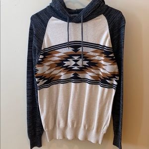 Carbon Knit Sweater Hoodie